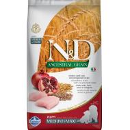 Farmina N&D Ancestral Grain Chicken & Pomegranate Puppy Medium/Maxi Tørrfôr til valp 