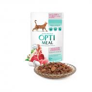 OPTIMEAL Cat Adult Grain Free Sensitive Digestion Lamb & Turkey Fillet in Sauce Våtfôr til katt 