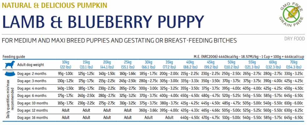 Farmina N&D Dog Pumpkin Lamb & Blueberry Puppy Med/Max