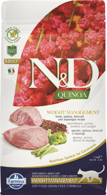 Farmina N&D Quinoa Weight Management Lamb Tørrfôr til katt