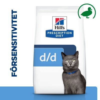 Hill's Prescription Diet D/D Food Sensitivities Tørrfôr til katt med and og erter