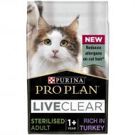 Purina Pro Plan Liveclear Sterilised Adult Cat Tørrfôr med kalkunsmak 