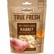 Carnilove True Fresh RAW Freeze-dried Rabbit Godbiter til hund 