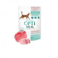 OPTIMEAL Cat Sterilised Adult Beef & Turkey Fillet Våtfôr til katt 