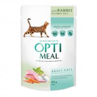 OPTIMEAL Cat Adult Rabbit & Carrot Jelly Våtfôr til katt 