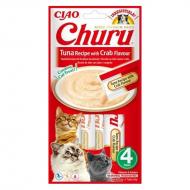 Churu Cat Creamy Tuna with Crab Kattesnacks 