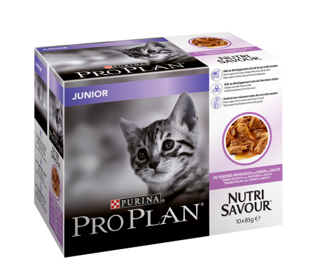 Purina Pro Plan Cat Junior Turkey i Saus Multipack