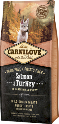 Carnilove Dog Salmon & Turkey for Large Breed Puppy