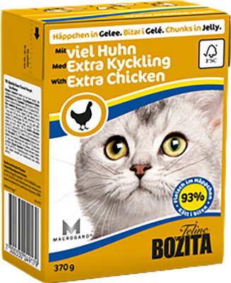 Bozita Cat Extra Kylling i Gelè Våtfôr til katt