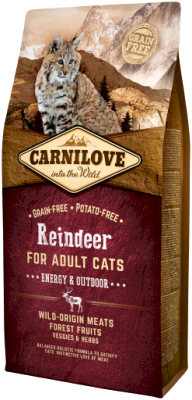Carnilove Cat Adult Energy & Outdoor Reindeer