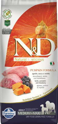 Farmina N&D Dog Pumpkin Lamb & Blueberry Adult Med/Max