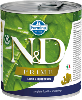 Farmina N&D Prime Lamb & Blueberry Våtfôr til hund