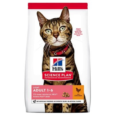 Hill's Science Plan Cat Adult Light with Chicken Tørrfôr til katt
