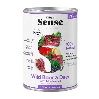 Dibaq Sense Dog Wild Boar & Deer All Breeds Våtfôr til hund
