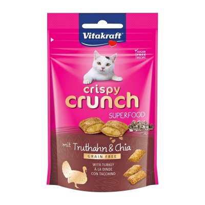 Vitakraft Crispy Crunch Kalkun og Chia kattesnacks