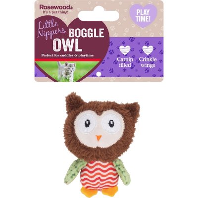 Rosewood Boggle Owl Katteleke med Kattemynte