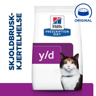 Hill's Prescription Diet Y/D Thyroid Care Tørrfôr til katt med kylling