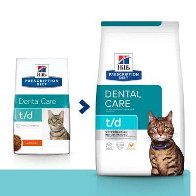 Hill's Prescription Diet T/D Dental Care Tørrfôr til katt med kylling