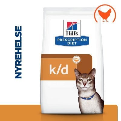Hill's Prescription Diet K/D Kidney Care Tørrfôr til katt med kylling