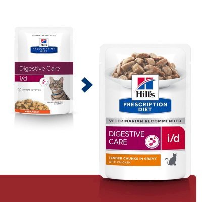 Hill's Prescription Diet I/D Digestive Care Våtfôr til katt med kylling