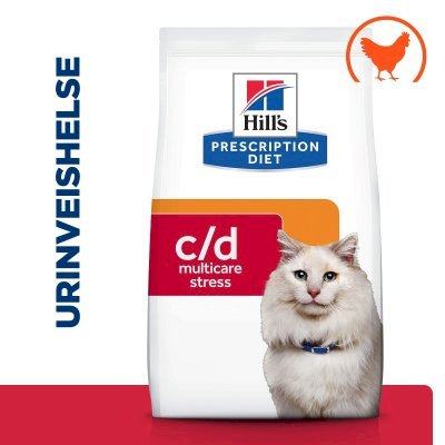 Hill's Prescription Diet C/D Multicare Stress Urinary Care Tørrfôr til katt med kylling
