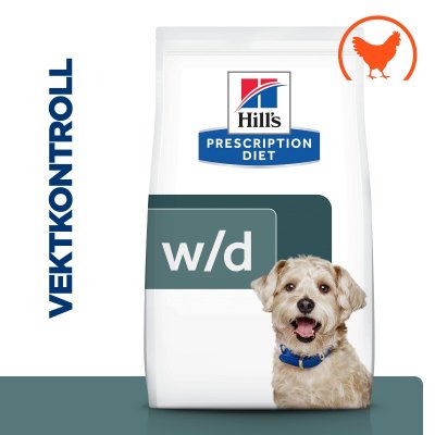 Hill's Prescription Diet W/D Diabetes Care Tørrfôr til hund med kylling