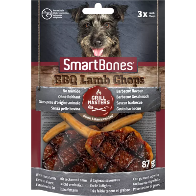 SmartBones Grill Masters BBQ Lamb Chops Tyggebein