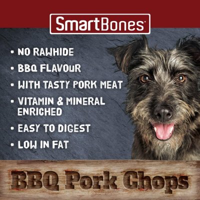 SmartBones Grill Masters BBQ Pork Chops Tyggebein
