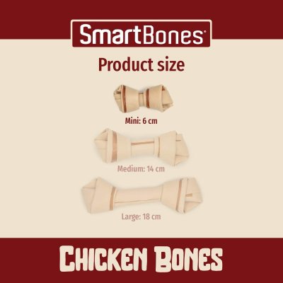 SmartBones Tyggebein med kylling Mini 18pk