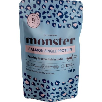 Monster Single Protein Våtfôr til katt med Laks