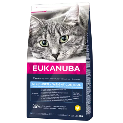 Eukanuba Sterilisert + Vektkontroll Tørrfôr til Voksen Katt