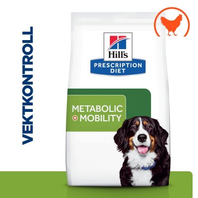 Hill's Prescription Diet Metabolic + Mobility Weight Management Tørrfôr til hund med kylling