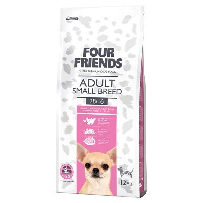 Four Friends Dog Adult Small Breed Tørrfôr til Små Hunderaser med Kyllingsmak