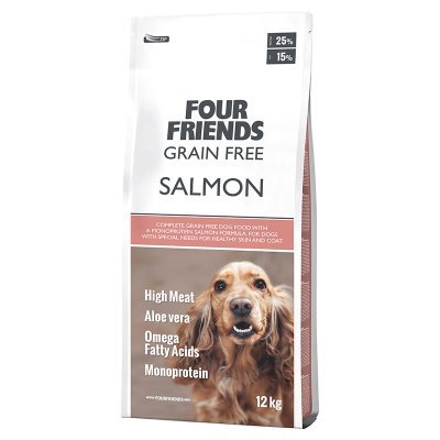 Four Friends Dog Grain Free Salmon Tørrfôr til Hund med Laksesmak