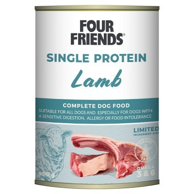 Four Friends Single Protein Lamb Våtfôr til Hund