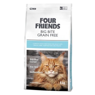 Four Friends Cat Big Bite Grain Free Tørrfôr til Store Katter