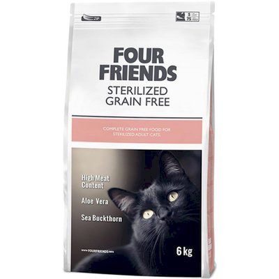 Four Friends Cat Sterilized Grain Free Tørrfôr til Kastrerte Katter