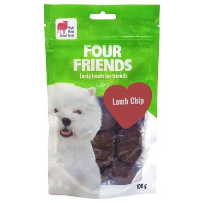 Four Friends Dog Lamb Chip Godbiter til Hund