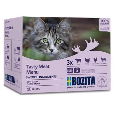 Bozita Feline Bozita Cat Tasty Meat Menu i saus Våtfôr til katt