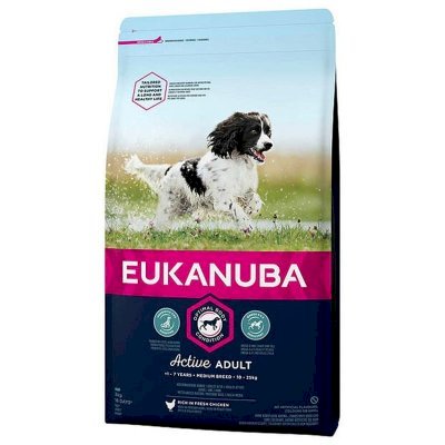Eukanuba Active Adult Medium Breed Tørrfôr til hund