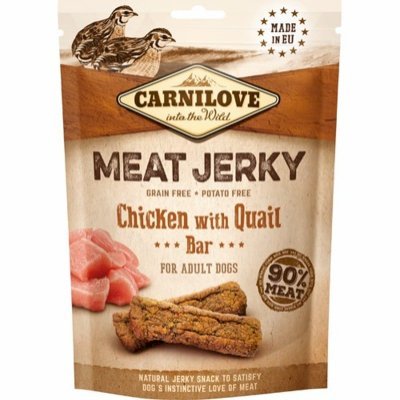 Carnilove Dog Meat Jerky Chicken with Quail Bar Godbiter til hund
