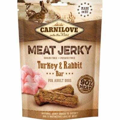 Carnilove Dog Meat Jerky Turkey & Rabbit Bar Godbiter til hund