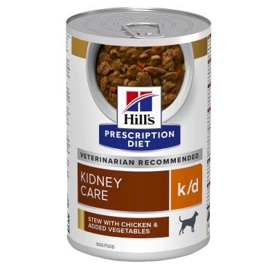 Hill's Prescription Diet k/d Stew hundefôr med kylling og tilsatte grønnsaker
