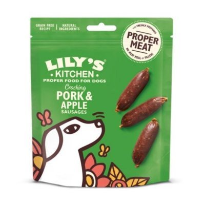 Lily's Kitchen Pork & Apple Sausages Godbiter til hund