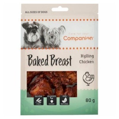 Companion Baked Chicken breast Godbiter til hund