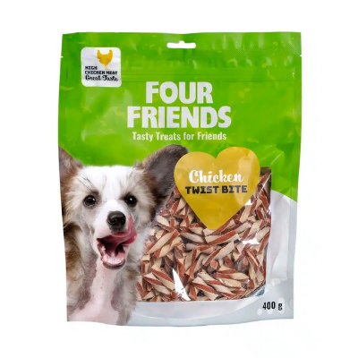 Four Friends Chicken Twist Bite Godbiter til hund