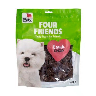 Four Friends Dog Lamb Chip Godbiter til Hund