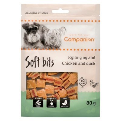 Companion Soft Bits Chicken & Duck Godbiter til hund