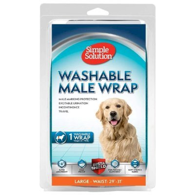 Simple Solution Vaskbart Magebånd til hannhund
