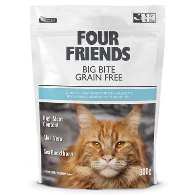 Four Friends Cat Big Bite Grain Free Tørrfôr til Store Katter